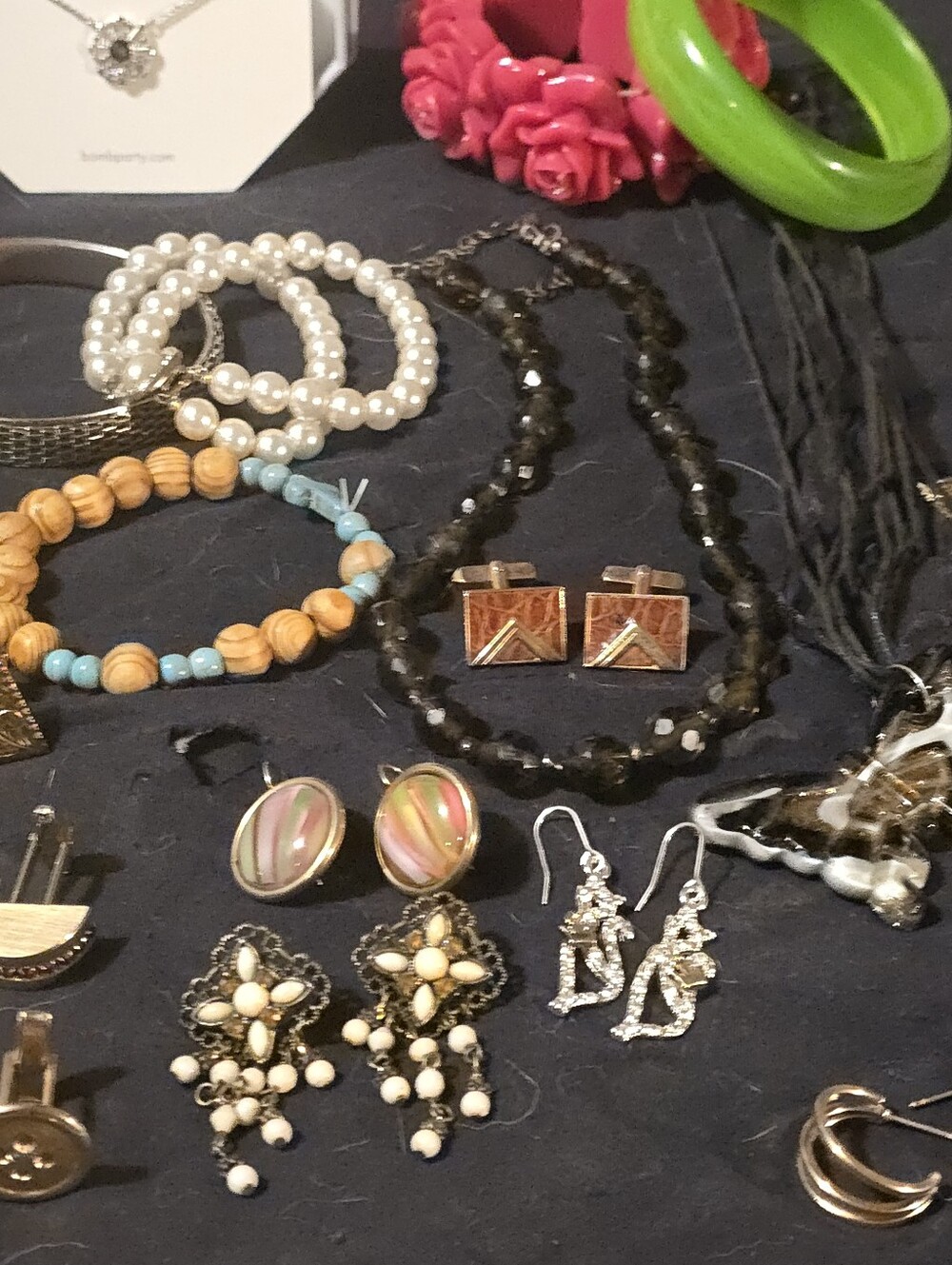 ESTATE Jewelry VINTAGE some Signed LC, 925, SWANK, BOMB PARTY, SARAH COV, Oberon - Picture 9 of 12
